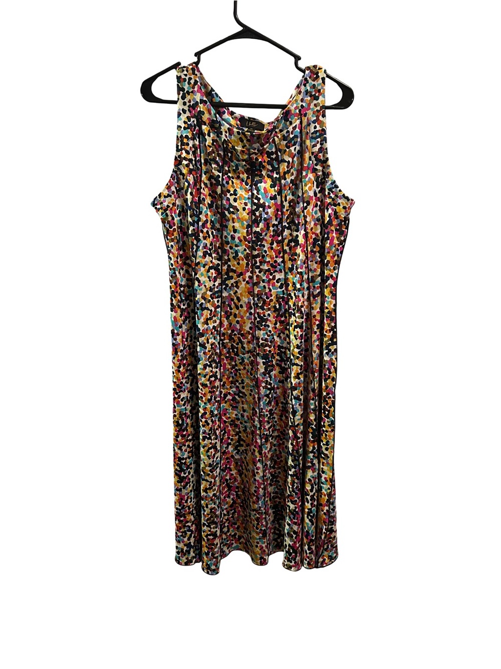 Sleeveless Multicolor Confetti Midi Dress